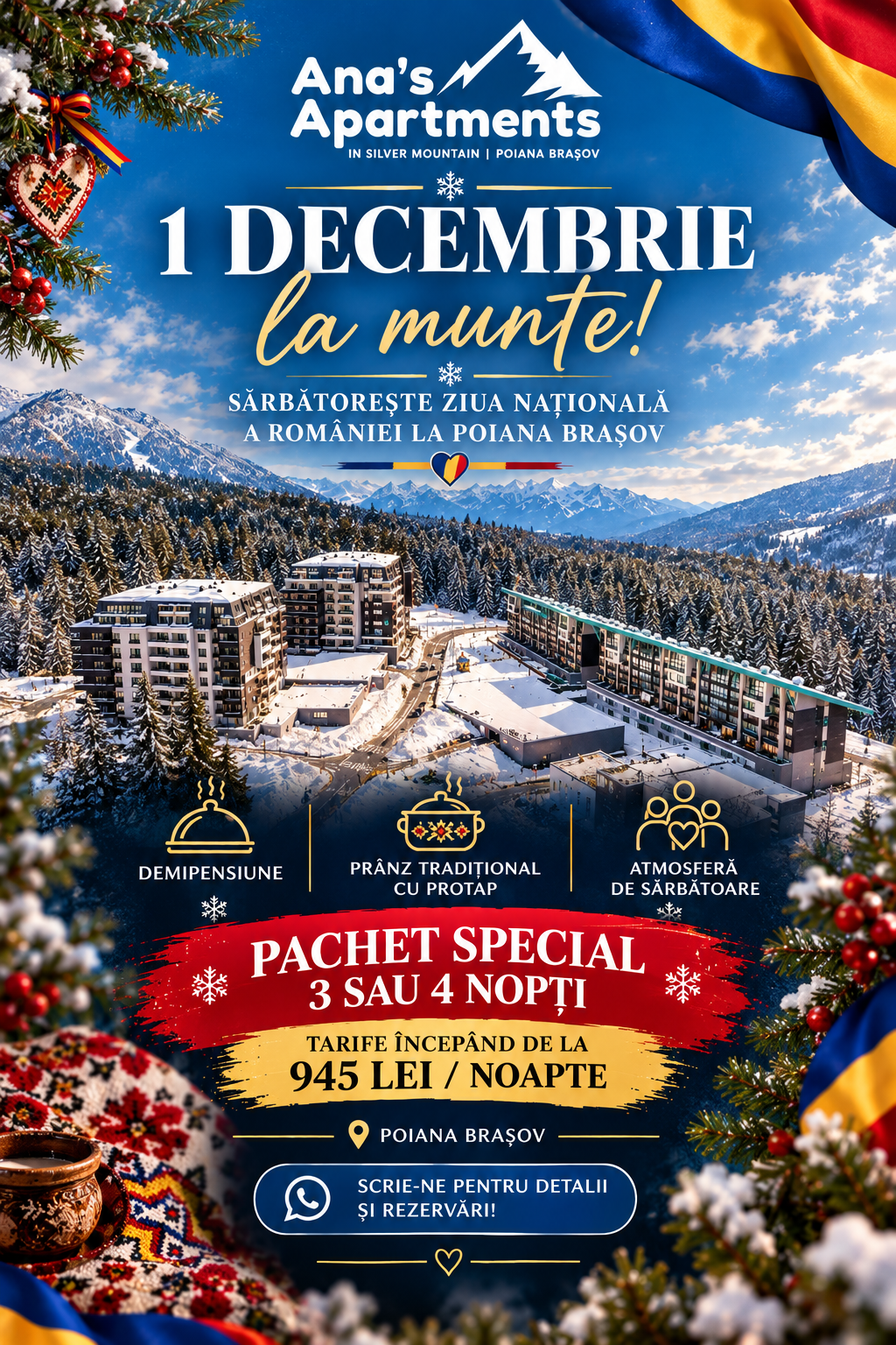 Oferta 1 Decembrie Poiana Brasov